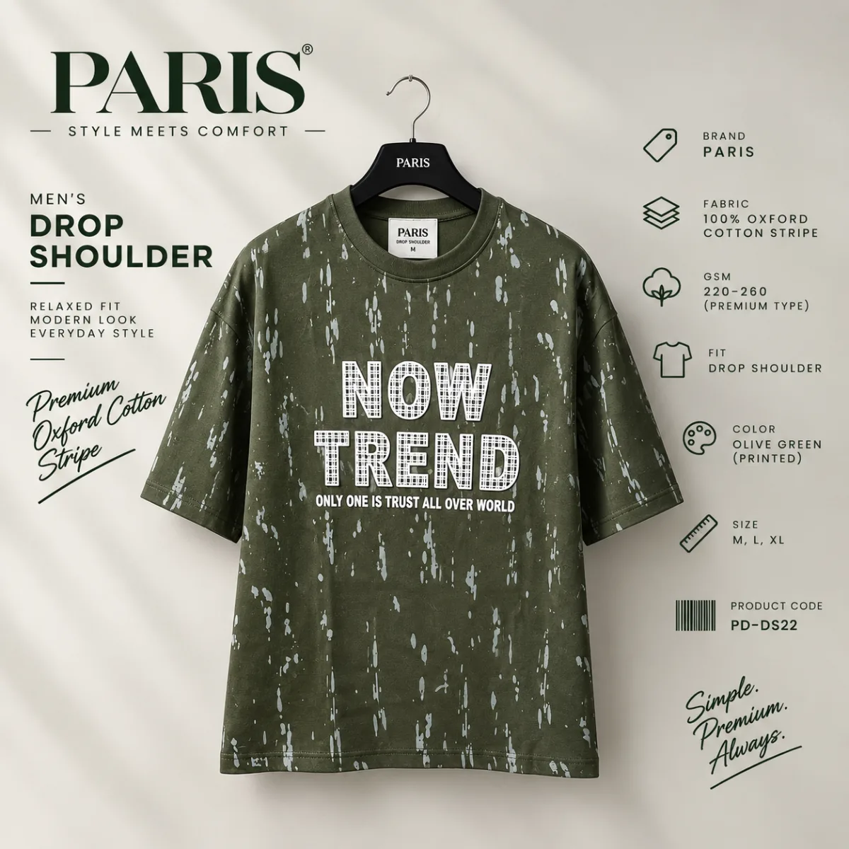 Premium Paris Drop Shoulder