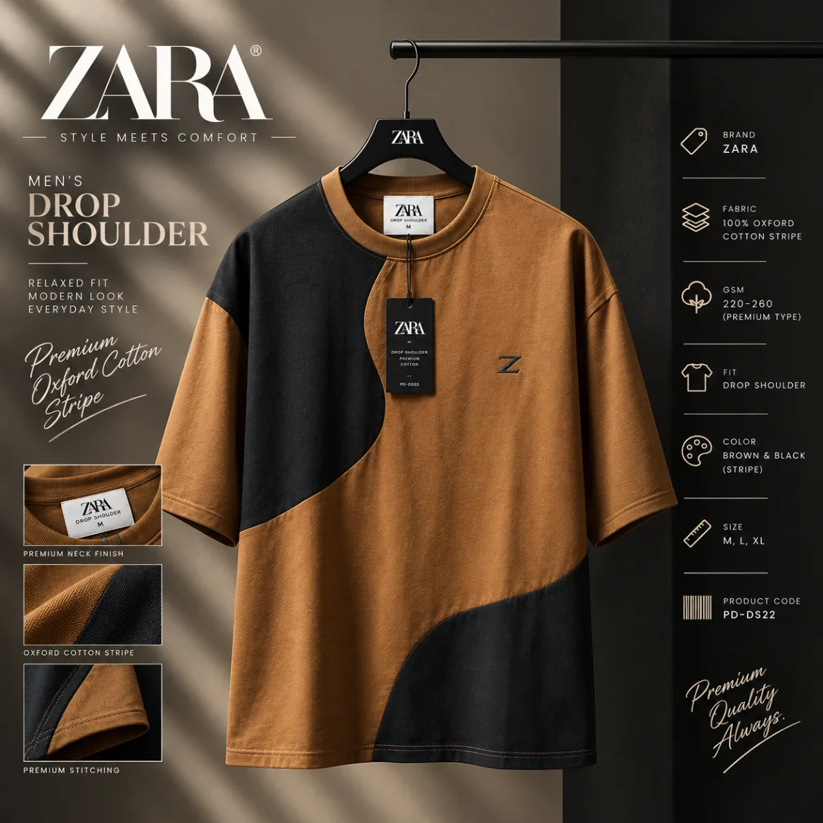 Premium ZARA Drop Shoulder