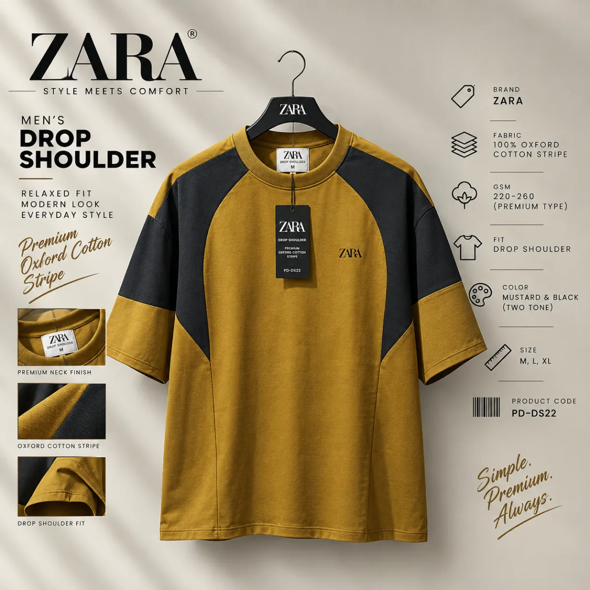 Premium ZARA Drop Shoulder