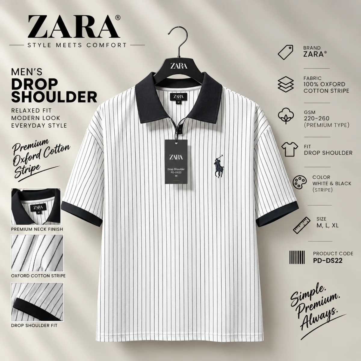 Premium Zara Polo T-Shirt Collection