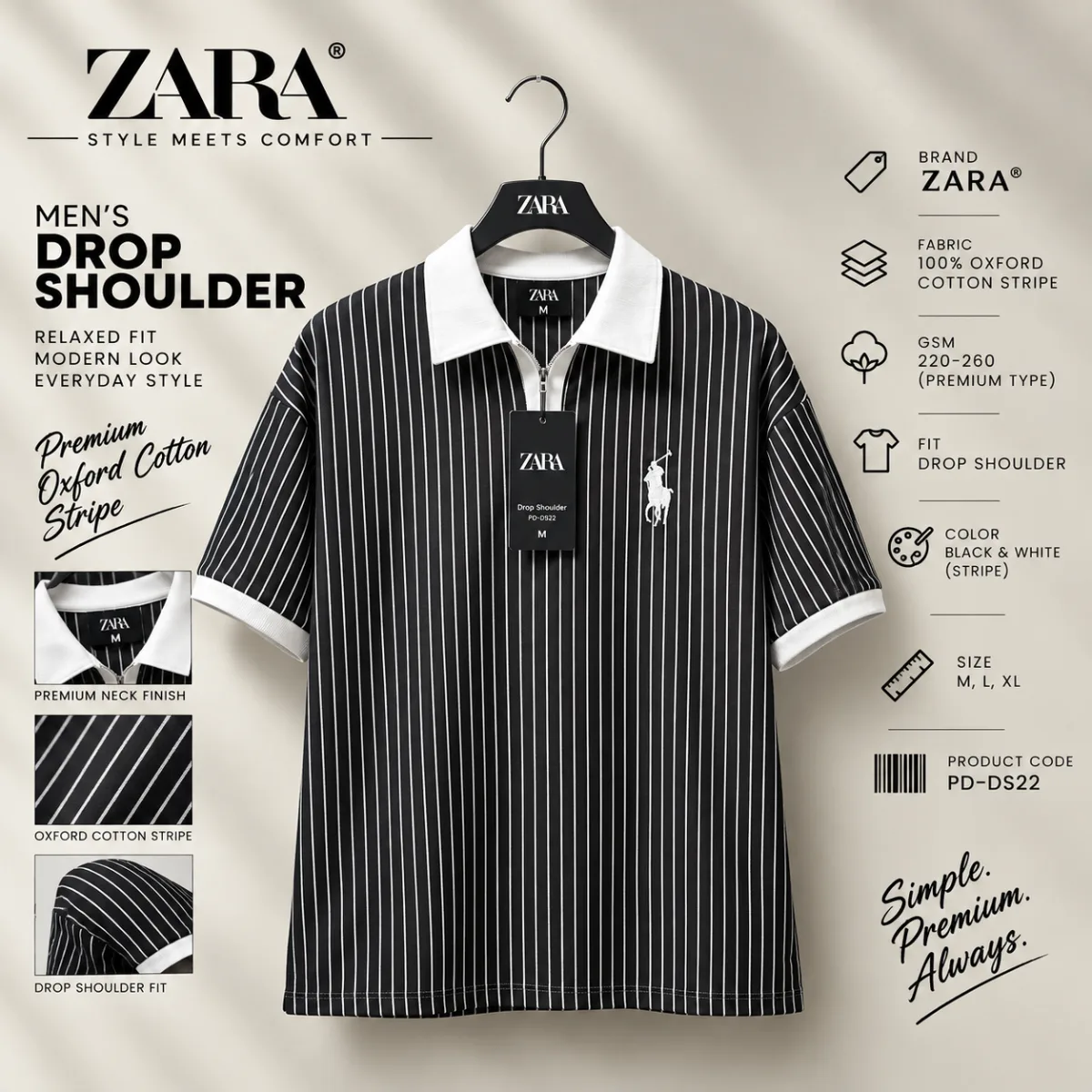 Premium Zara Polo T-Shirt Collection