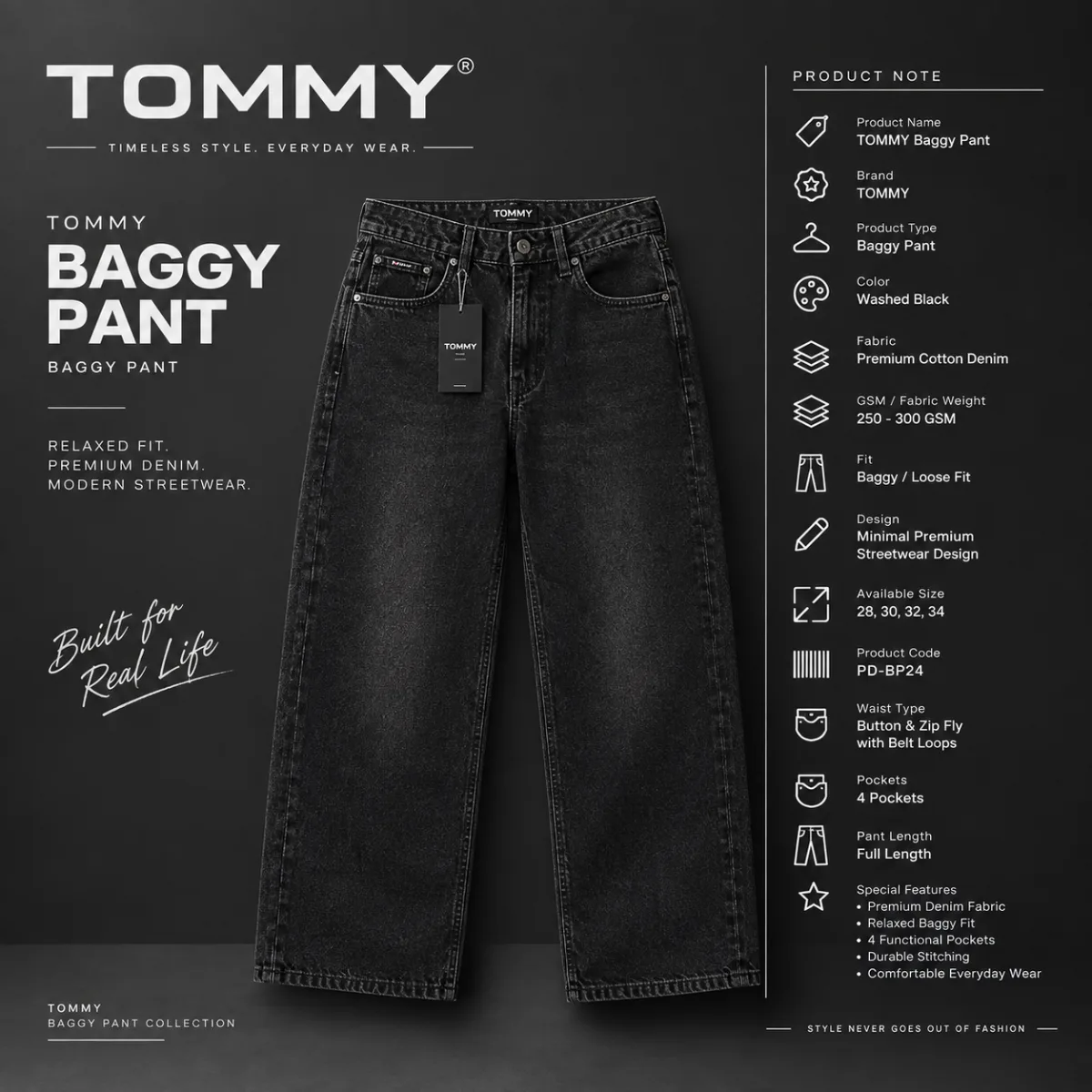 TOMMY Baggy Pant