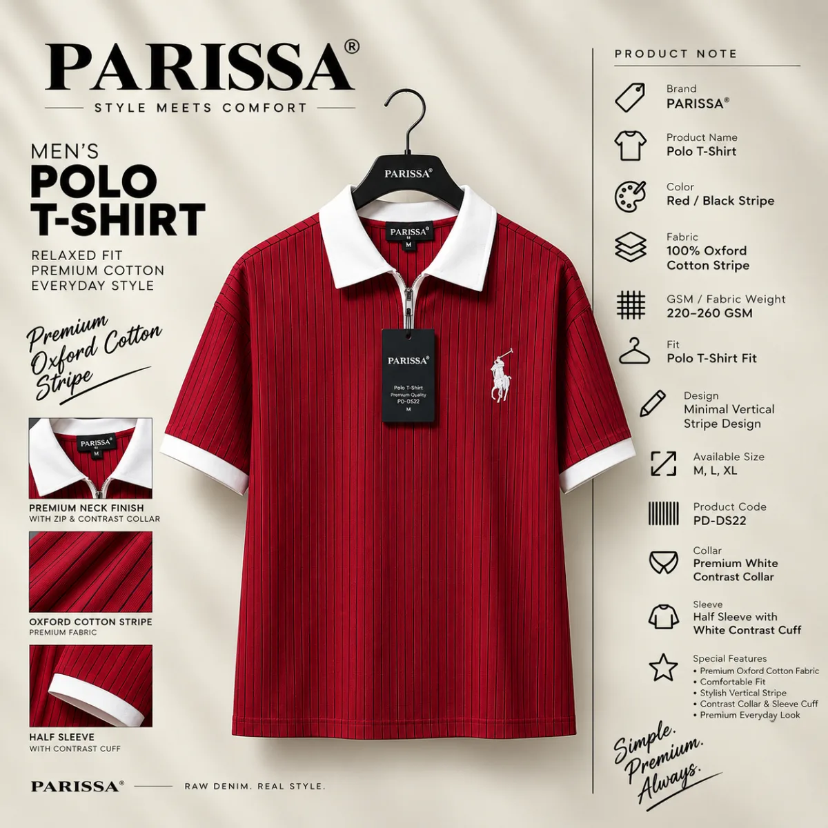 Premium Parissa Polo T-Shirt Collection